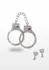 Diamond Wrist Cuffs Silver - Adjustable Silver-Plated Model with Rhinestones