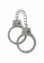 Diamond Wrist Cuffs Silver - Adjustable Silver-Plated Model with Rhinestones