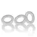 Oxballs Willy Rings 3-Pack Flexible Clear Anatomical Rings