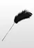 TABOOM Feather Tickler Elegant Nickel-Free Handle Black Feathers