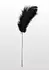 TABOOM Feather Tickler Elegant Nickel-Free Handle Black Feathers