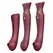 ZALO Queen Set Wine Red - PulseWave Technology & Bluetooth App Control
