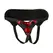Sportsheets Saffron Strap-On Harness Black & Red Adjustable PU Leather
