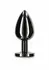 TABOOM Butt Plug With Diamond Jewel L Black Aluminium Large