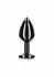 TABOOM Butt Plug With Diamond Jewel M Black Aluminium Medium