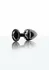 TABOOM Butt Plug With Diamond Jewel S Black Aluminium Small