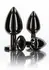 TABOOM Butt Plug With Diamond Jewel S Black Aluminium Small