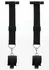TABOOM Door Bars & Adjustable Velvet-Lined Wrist Cuffs Set Black