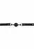 TABOOM Silicone Ball Gag Black - Adjustable Vegan Leather Strap