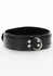 TABOOM Heavy D-Ring Collar Vegan Leather Adjustable Black
