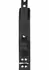 TABOOM Heavy D-Ring Collar Vegan Leather Adjustable Black
