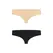 Bye Bra Invisible Thong Set Nude & Black M - Seamless Comfort Duo