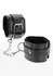 TABOOM Ankle Cuffs Vegan Leather Adjustable Black Velvet Lining
