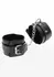 TABOOM Ankle Cuffs Vegan Leather Adjustable Black Velvet Lining