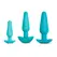 b-Vibe Anal Training & Education Set Blue - 7-Piece Silicone Kit