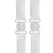 Bye Bra Transparent Low Back Straps - Clear Adjustable Extension 2pcs