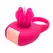 Tokyo Design Glamfit Rotating Stimulation Ring Cerise Silicone USB