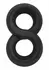 Hidden Desire Jock C-Ring Soft Silicone Double Support Ring Black