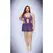 Baci Lingerie Amethyst Lace Babydoll Purple, Size QS - Elegant Nightwear