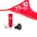 The Screaming O Charged Remote Panty System Red, USB Rechargeable