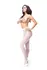 MissO P102 White XXL Sheer Tights with Discreet Cut-Out 40 DEN