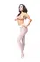 MissO P102 Women’s Tights with Cutout, White, Size S/M, 40 DEN