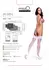 MissO S605 Self-Supporting Fishnet Stockings White XXL Lace Top