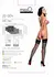 MissO S605 Hold-Up Fishnet Stockings Black Lace Top L/XL