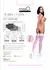 MissO S112 Self-Supporting Stockings White XXL Heart Pattern Lace Top