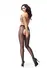 MissO P211 Black XXL Open Gusset Tights with Decorative Finish