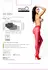 MissO P105 Women's Red Tights with Lace Cut-Out S/M