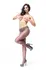 MissO P105 Sheer Tights with Lace Top & Open Section Dark Grey L/XL