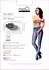 MissO P101 Sheer Open Gusset Tights Dark Blue L/XL