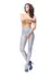 MissO P101 Sheer Blue Tights with Opening XXL