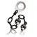 Rocks-Off Love in Chains Black - Weighted Pelvic Floor Trainer, Silicone