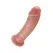 King Cock 8 Inch Anatomical Model with Suction Cup, Flesh Tone