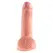 King Cock 7 Inch Model with Balls Flesh Tone, Suction Base, 17.8 cm