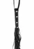Ouch! Long Studded Flogger Whip Black PU Leather 70cm Durable Handle
