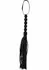 Shots Short Beaded Flogger Whip PU Leather Black Compact Design