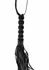 Shots Short Beaded Flogger Whip PU Leather Black Compact Design