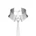 Bijoux Indiscrets Desir Metallique Adjustable Silver Mesh Collar & Chain