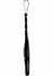 Shots Short Studded Flogger Whip Black PU Leather Compact Model