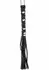 Shots Short Studded Flogger Whip Black PU Leather Compact Model