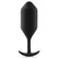 b-Vibe Snug Plug 4 Black Weighted Silicone Plug 257g 4.3x14cm