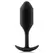 b-Vibe Snug Plug 2 Black Weighted Silicone Intimate Trainer 114g 3x11.4cm