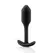 b-Vibe Snug Plug 1 Black - Compact Weighted Silicone Intimate Plug