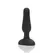 b-Vibe Novice Plug Black - Compact Rechargeable Silicone Model with Remote