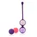Rianne S Essentials Pelvic Training Balls Set Coral Rose 4 Weights 3cm
