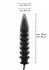 HIDDEN DESIRE Inflatable Ribbed Plug Expert Silicone Black Large