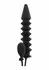 HIDDEN DESIRE Inflatable Ribbed Plug Expert Silicone Black Large